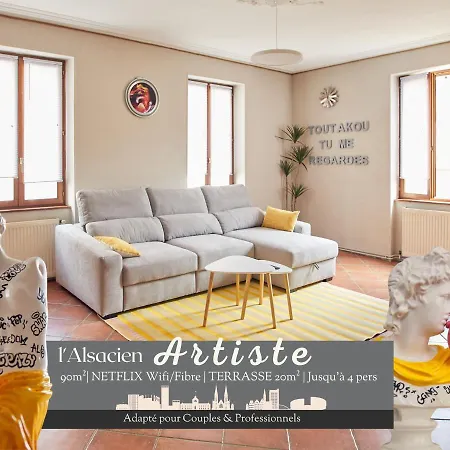 L'alsacien Artiste - Art - Moderne - Wifi - Netflix Mulhouse